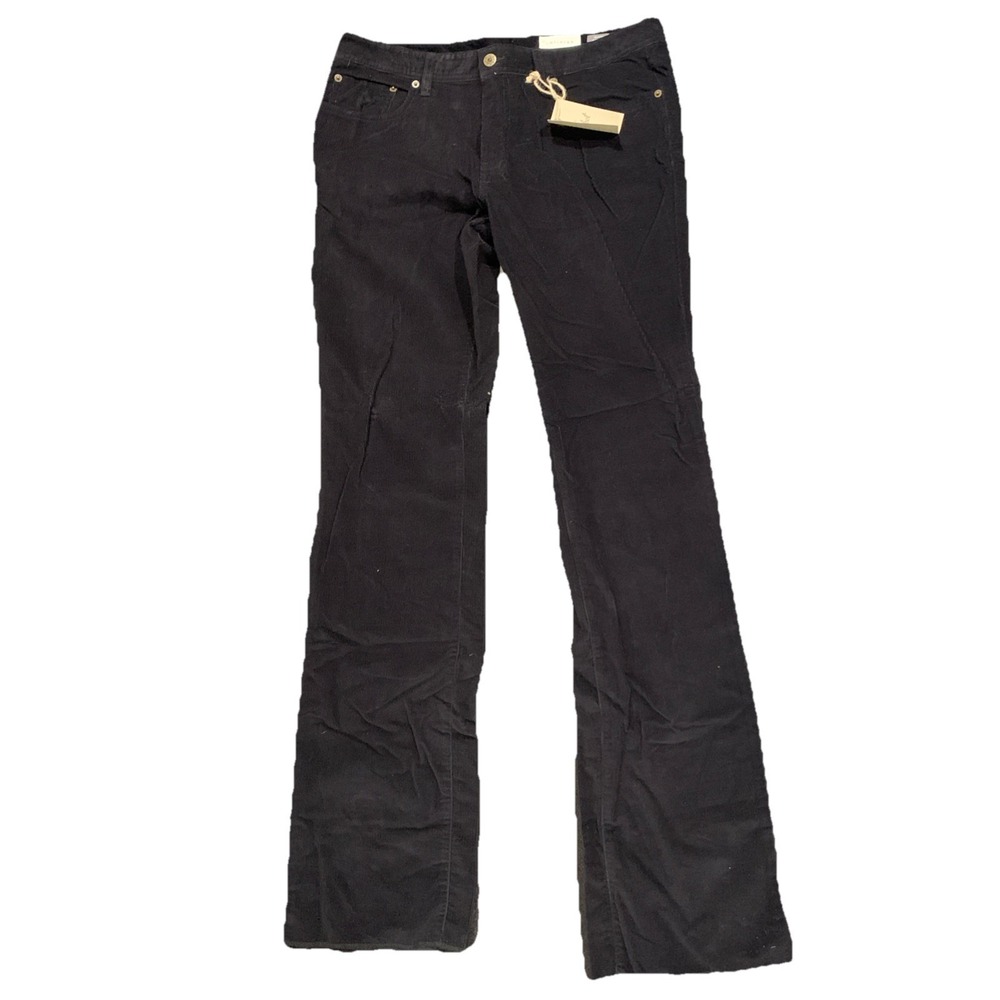 J Hilburn 5 Pocket Cord Black‎ Corduroy Pants Mens 34 Unhemmed  Raw Hem NWT